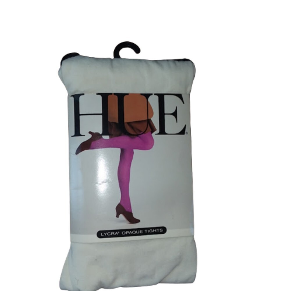 Hue control top Lycra opaque tights size 2 new in package hosiery